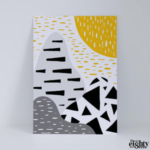 Alpine (Mustard) Art Print