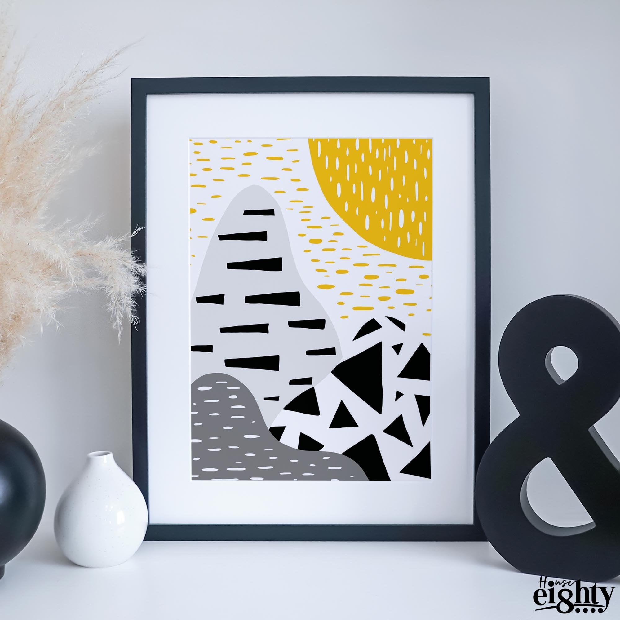 Alpine (Mustard) Art Print