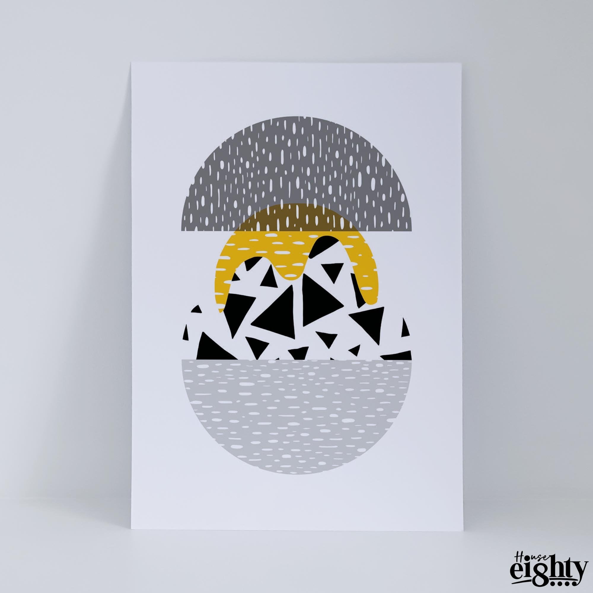 Contour (Mustard) Art Print