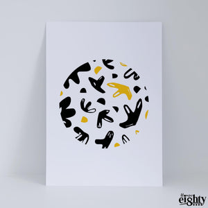 Fondle (Mustard) Art Print