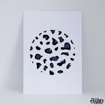 Load image into Gallery viewer, Leopard Print (Blue) Art Print
