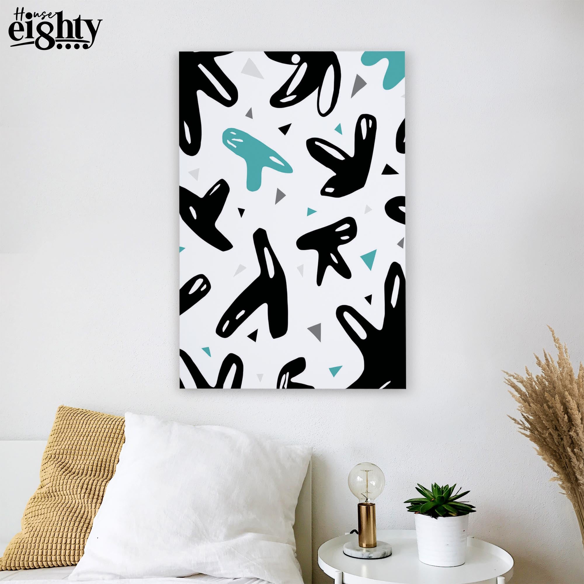 Fondle 2. (Teal) Canvas Print