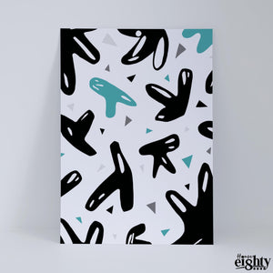 Fondle 2. (Teal) Art Print