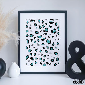 Wild (Teal) Art Print