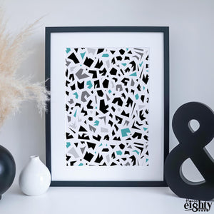 Asperous (Teal) Art Print