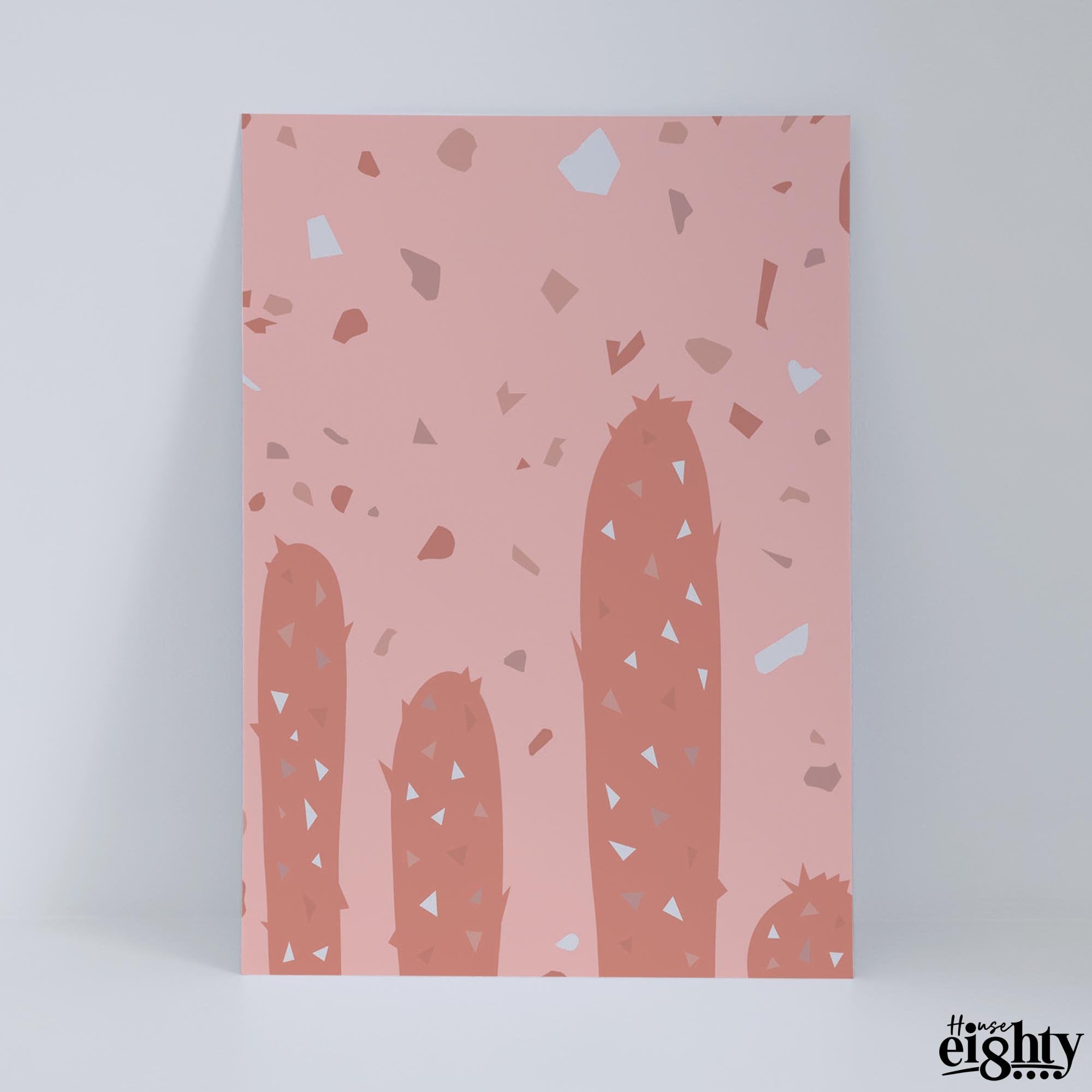 Pink Cacti 2. Art Print