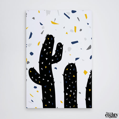 Load image into Gallery viewer, Terrazzo Cacti 3. Canvas Print
