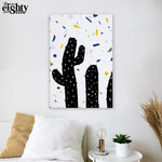 Load image into Gallery viewer, Terrazzo Cacti 3. Canvas Print
