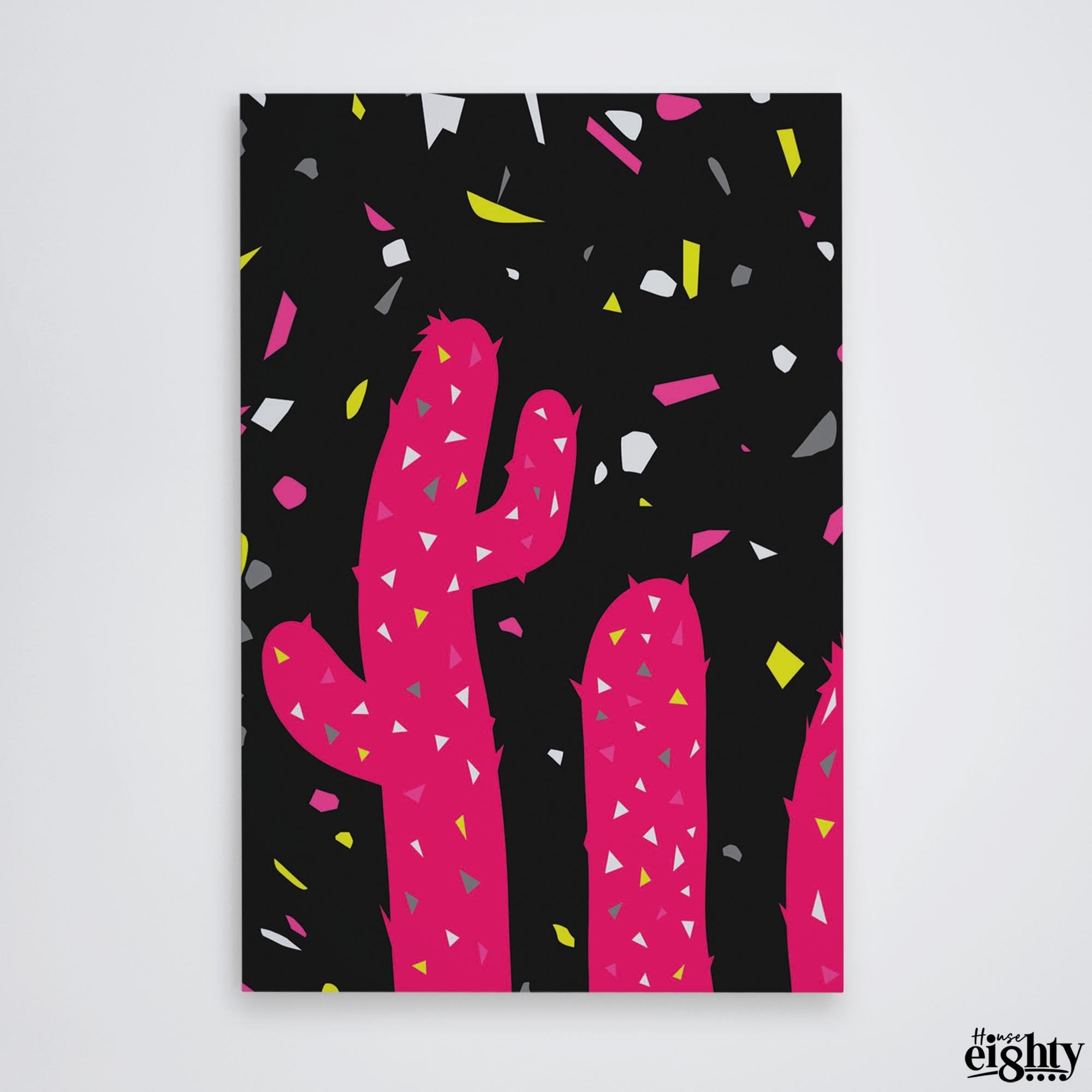 Neon Cacti 3. Canvas Print