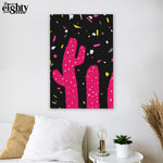 Load image into Gallery viewer, Neon Cacti 3. Canvas Print
