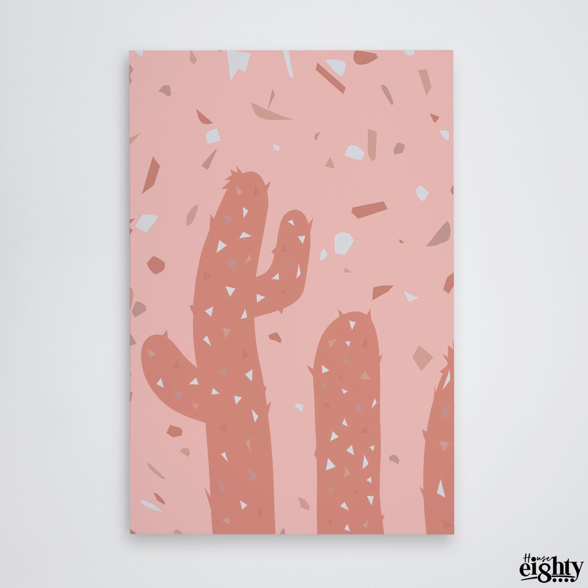 Pink Cacti 3. Canvas Print