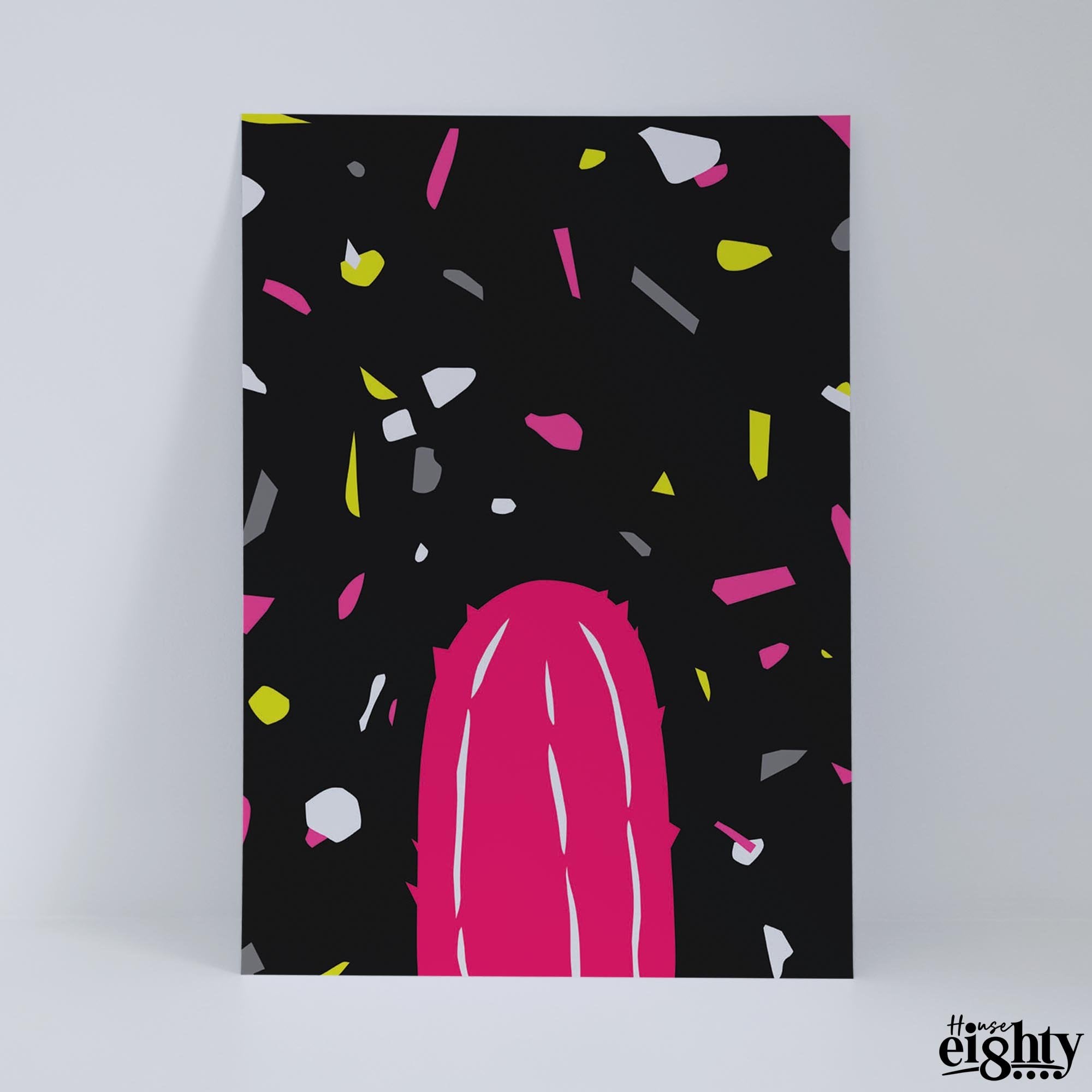 Neon Cactus 6. Art Print