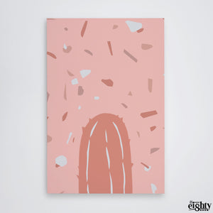 Pink Cactus 6. Canvas Print