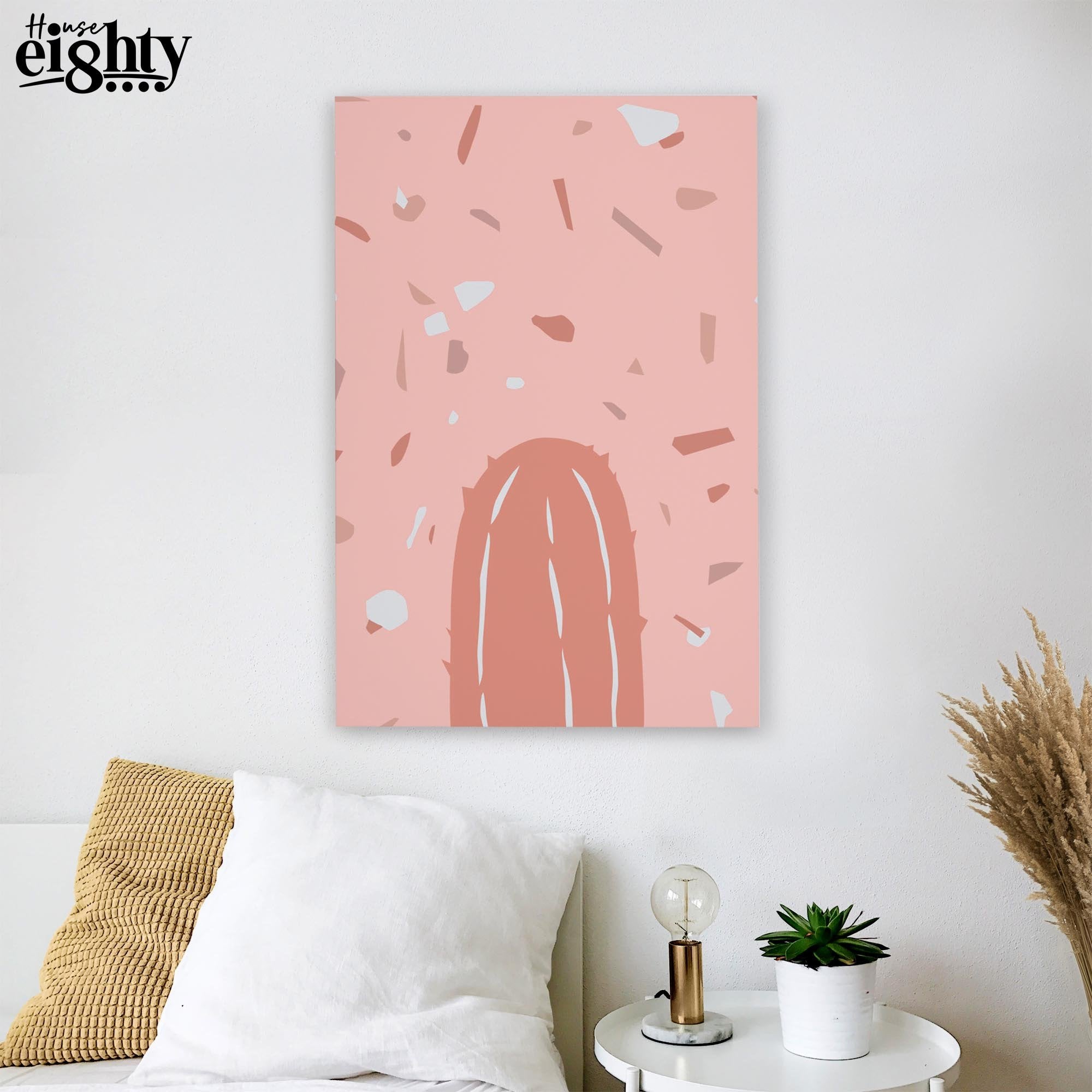 Pink Cactus 6. Canvas Print