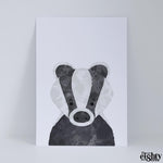 Load image into Gallery viewer, Billy The Badger Art Print
