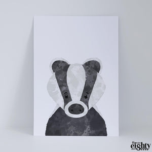 Billy The Badger Art Print