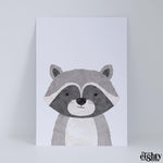 Load image into Gallery viewer, Riley The Racoon Art Print
