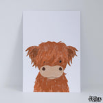 Load image into Gallery viewer, Hamish The Highland Cow Art Print
