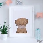 Load image into Gallery viewer, Dougal The Highland Cow Art Print
