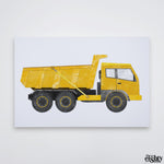 Load image into Gallery viewer, Yellow Dumper Truck Canvas Print
