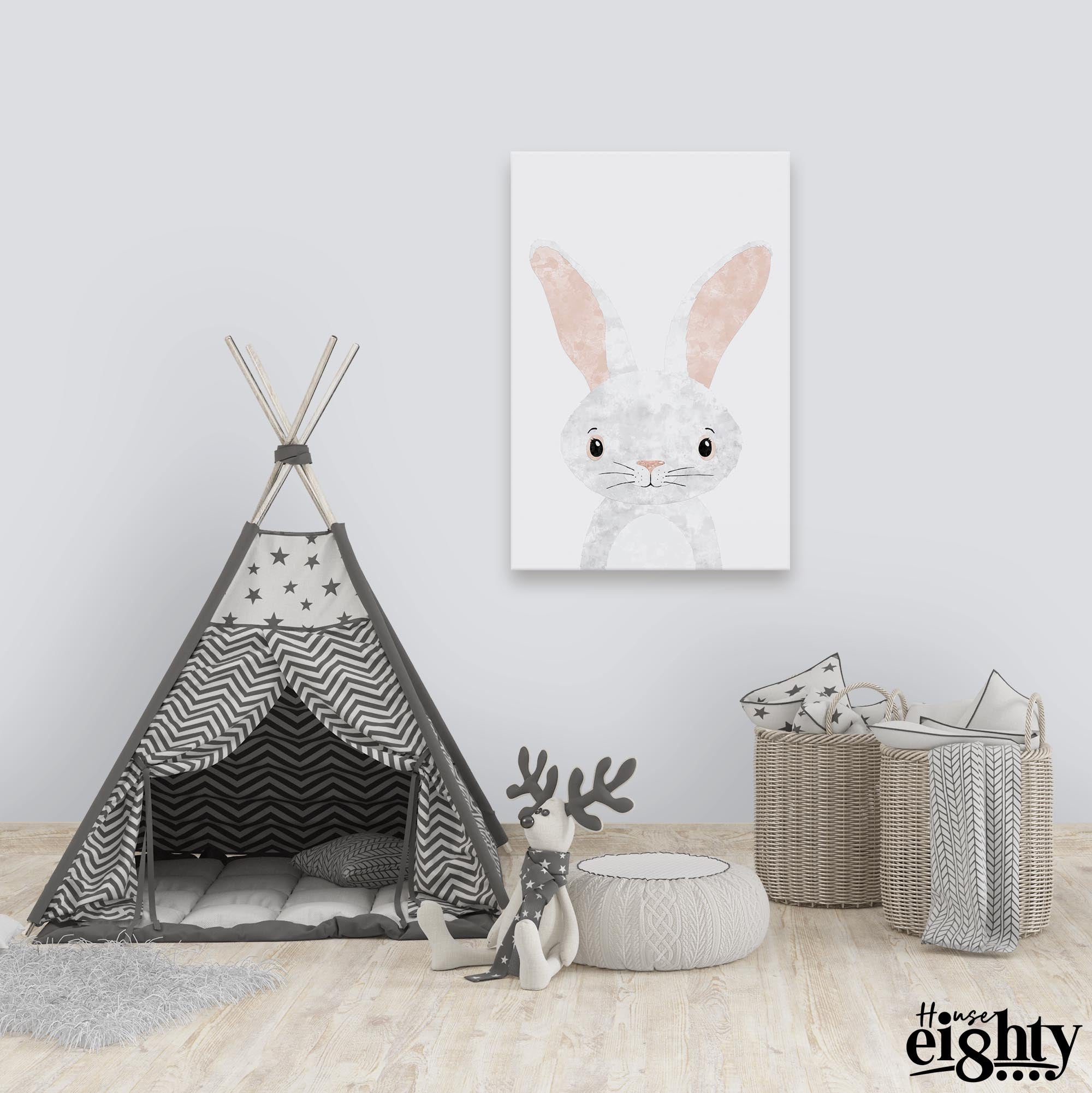 River The White Rabbit Canvas Print