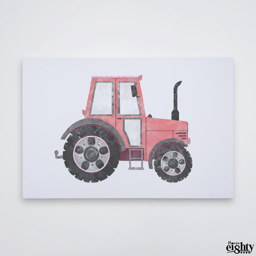 Load image into Gallery viewer, Pink Tractor Canvas Print
