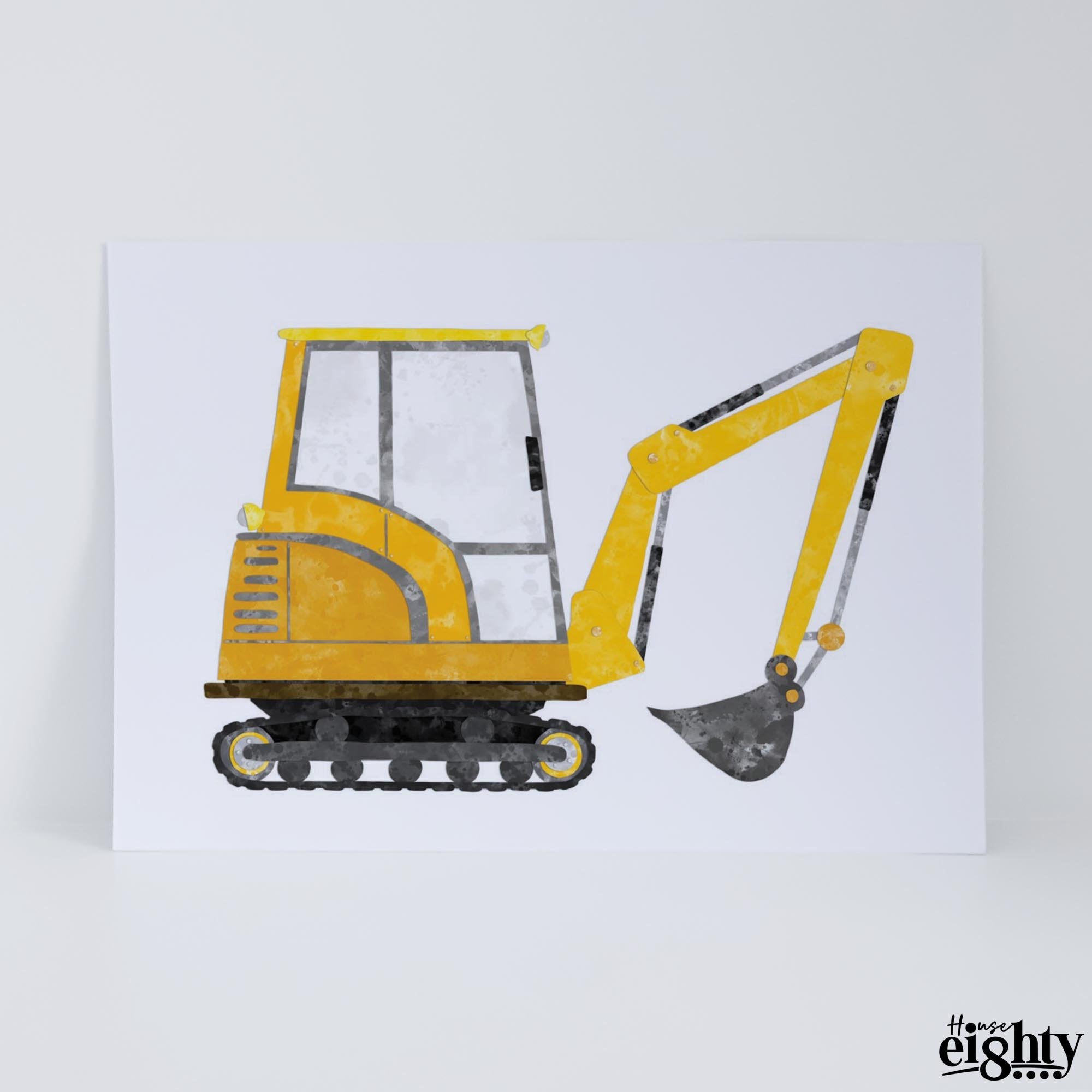 Yellow Digger Art Print