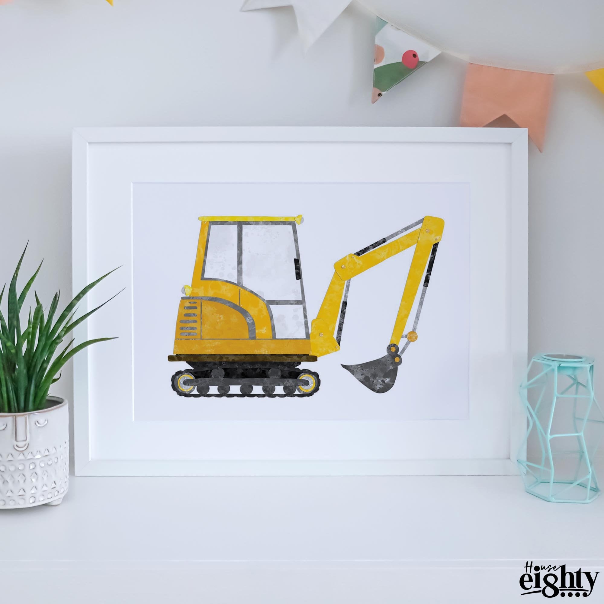 Yellow Digger Art Print