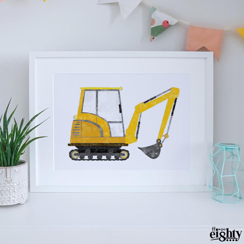 Load image into Gallery viewer, Yellow Digger Art Print
