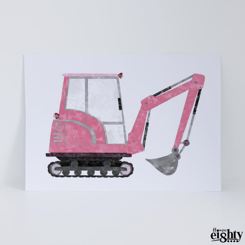 Load image into Gallery viewer, Pink Digger Art Print
